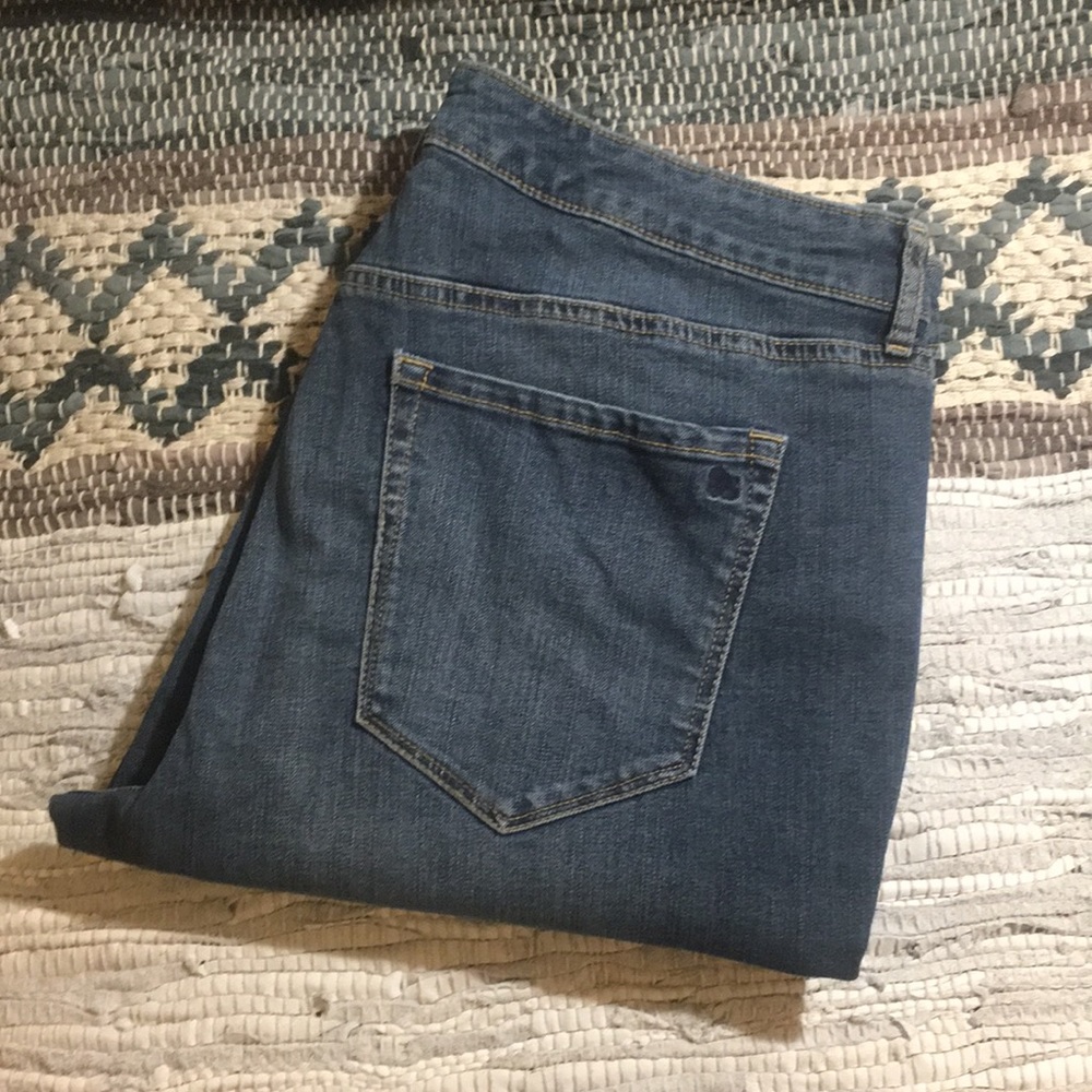 👖JESSICA SIMPSON High Rise Skinny Ankle Blue Jeans 14 / 32 Stretch